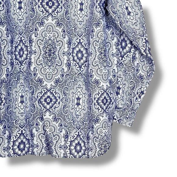 VTG Brooks Brothers 100% Linen Country Club Paisley Pattern Size Small Purple - Picture 6 of 10